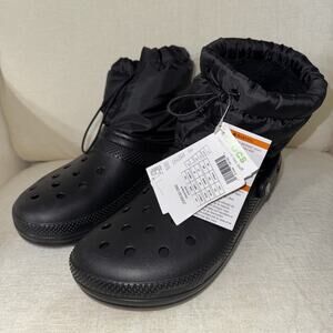 Crocs Unisex Black Classic Lined Neo Puff Boots | Mens 9/ Women's 11 BNWT